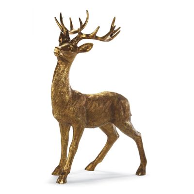 Standing Antique Gold 4' Deer Frontgate