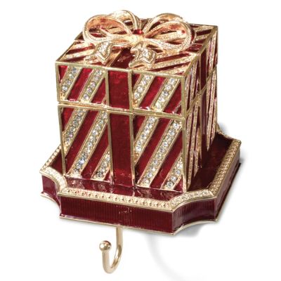 Red Gift Box Stocking Holder Frontgate