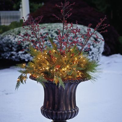 44" Prelit Estate Urn Filler Frontgate