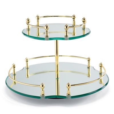 Belmont Lazy Susan 2Tier Vanity Tray Frontgate