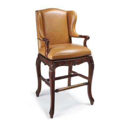 Danbury Mahogany Bar Stool Frontgate