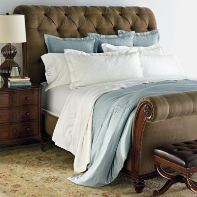 Linville Tufted Sleigh Bed Frontgate