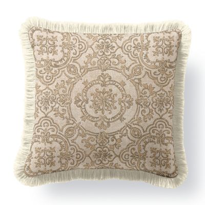 Surah Tinsel Outdoor Pillow with Fringe Frontgate