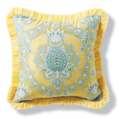 Chiquita Sunshine Outdoor Pillow with Fringe Frontgate