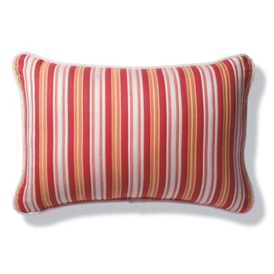 Logan Stripe Hot Pink Outdoor Lumbar Pillow Frontgate