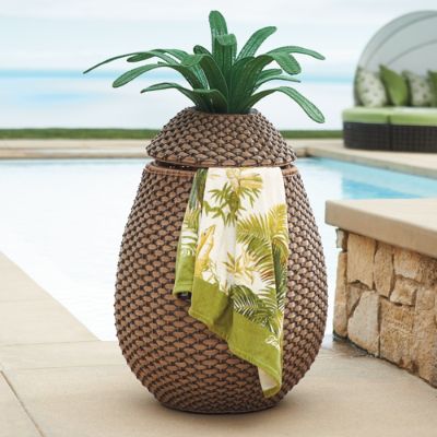 Pineapple Towel Hamper Frontgate