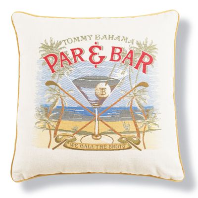 Tommy Bahama Par & Bar Designer Outdoor Pillow in White Frontgate