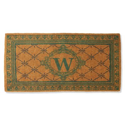 Sage Estate Monogram Coco Mat Frontgate