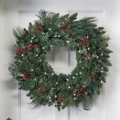 Classic Prelit Wreath Frontgate