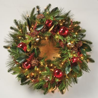 Florist's Choice Decorated Wreath Frontgate