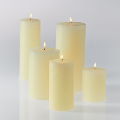 Ivory Holiday Pillar Candle Frontgate