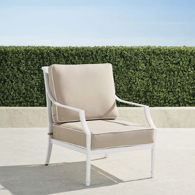 Grayson Lounge Chair with Cushions in White Finish Frontgate