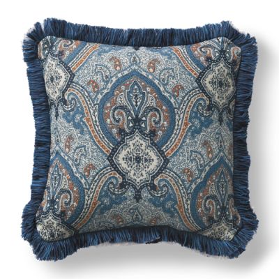 Oxford Pacific Outdoor Pillow with Fringe Frontgate