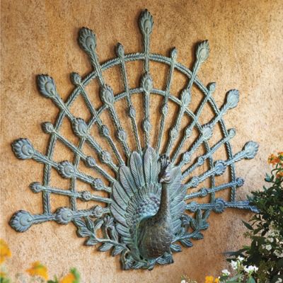 Peacock Outdoor Wall Art Frontgate