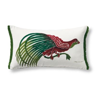 Vintage Bird Jewel Outdoor Lumbar Pillow Frontgate