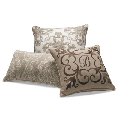 Set of Three Cocoa Designer Outdoor Pillows Frontgate