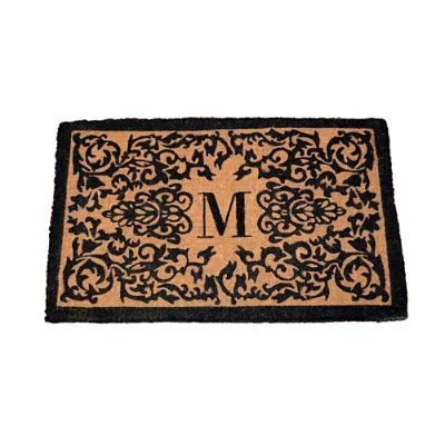 Courtyard Monogrammed Coco Door Mat Frontgate