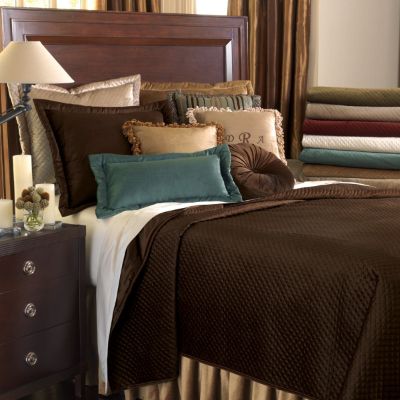 Lucerne Solid Velvet Bedding Collection Frontgate