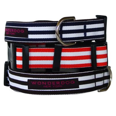 Cabana Stripe Dog Collar and Lead Frontgate