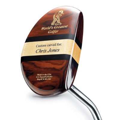 Personalized Wood Golf Putter Frontgate
