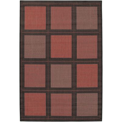 Summit Allweather Rugs in Terra Cotta/Black Frontgate