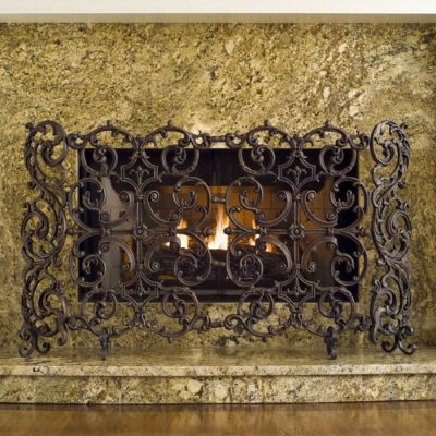 Most Perfect Cast Iron Fireplace Screen Ideas