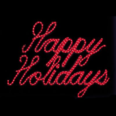 Lighted Happy Holidays Outdoor Sign Frontgate