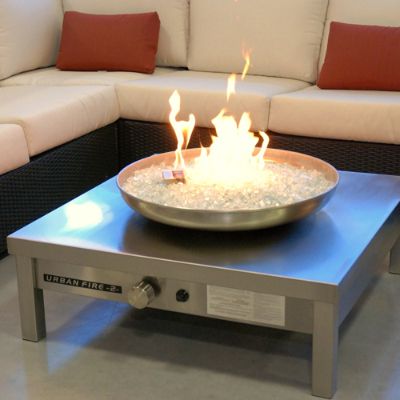 Contemporary Stainless Steel Gas Fire Pit Frontgate