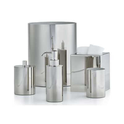Brushed Nickel Bathroom Accessories Wastebasket Semis Online