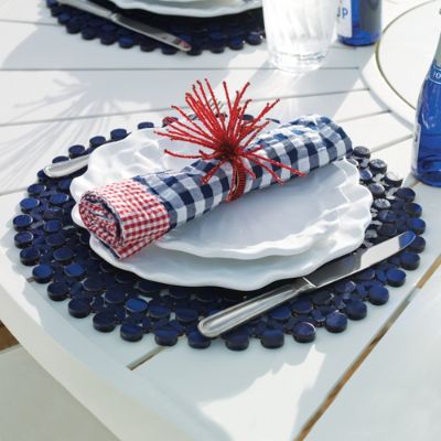 Kim Seybert Gingham and Bamboo Tabletop Collection Frontgate