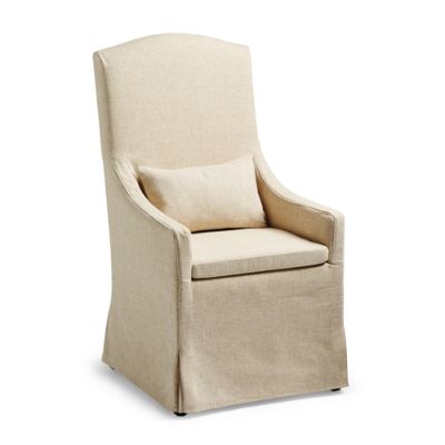 Avalon Slipcovered Dining Host Chair Frontgate