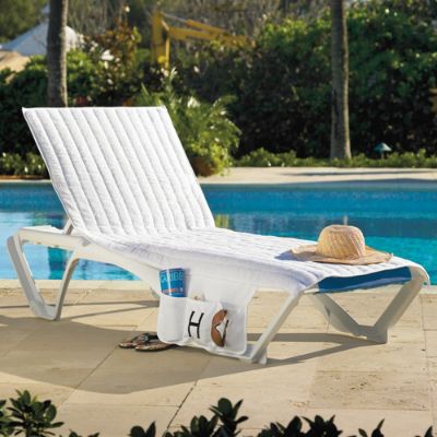 Monogrammable Chaise Lounge Cover Frontgate