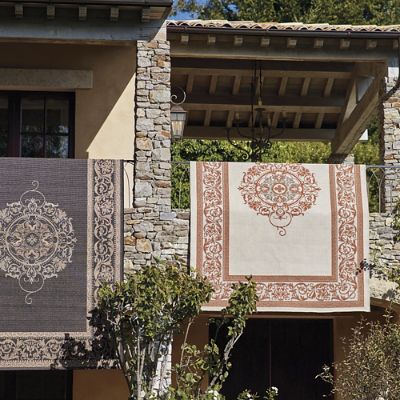Medallion Outdoor Rug Frontgate