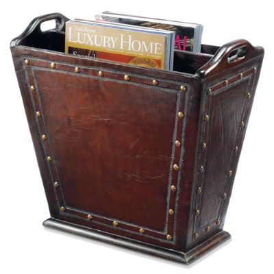 Leather Magazine Holder Frontgate