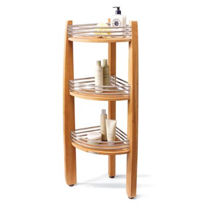 Teak Corner Shelf Caddy Frontgate