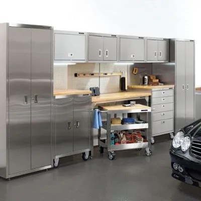 Stainless Steel Garage Storage System Frontgate