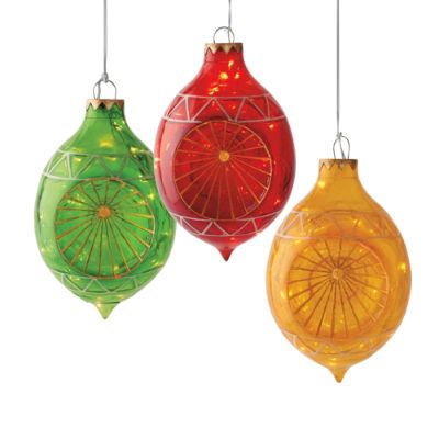 Illuminated Reflector Ornaments Frontgate