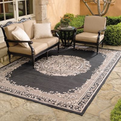 Rochester Medallion Outdoor Area Rug Frontgate