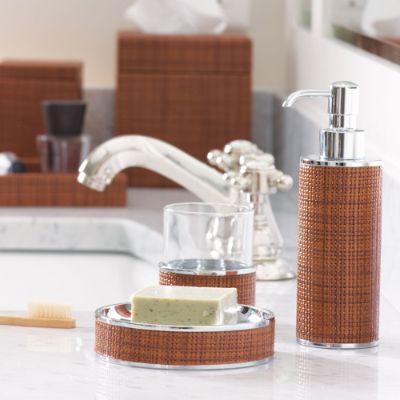 Labrazel Rattan Dark Bath Accessories Frontgate