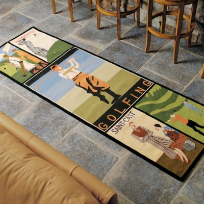 Wool Golf Collage Rugs Frontgate