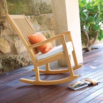 Kingston Outdoor Teak Rocker by Gloster Frontgate