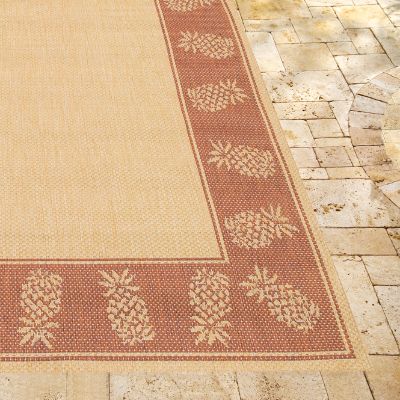 Oasis Retreat Outdoor Rug in Natural Terra Cotta Frontgate