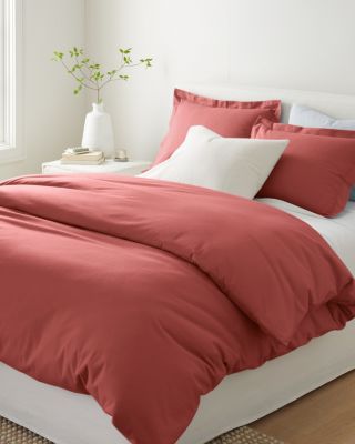 Signature Solid Flannel Duvet Cover Hill