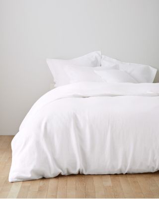 EILEEN FISHER Solid WashedLinen Duvet Cover Hill