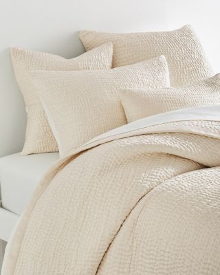 EILEEN FISHER Waves WashedSilk Quilt, Sham, and Pillow Covers Hill