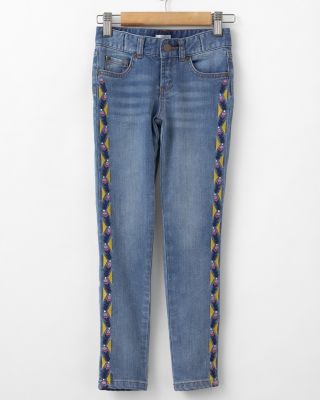 Hill Girls' Embroidered Skinny Jeans Hill
