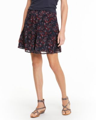 Easy Crinkled Silk Skirt Hill