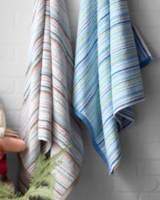 Hill Signature Striped Towels Hill