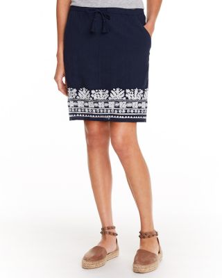 OrganicCotton Embroidered Skirt Hill