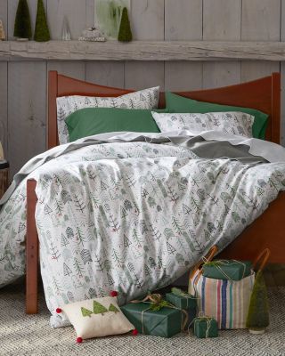 Winter Trees Flannel Bedding Hill